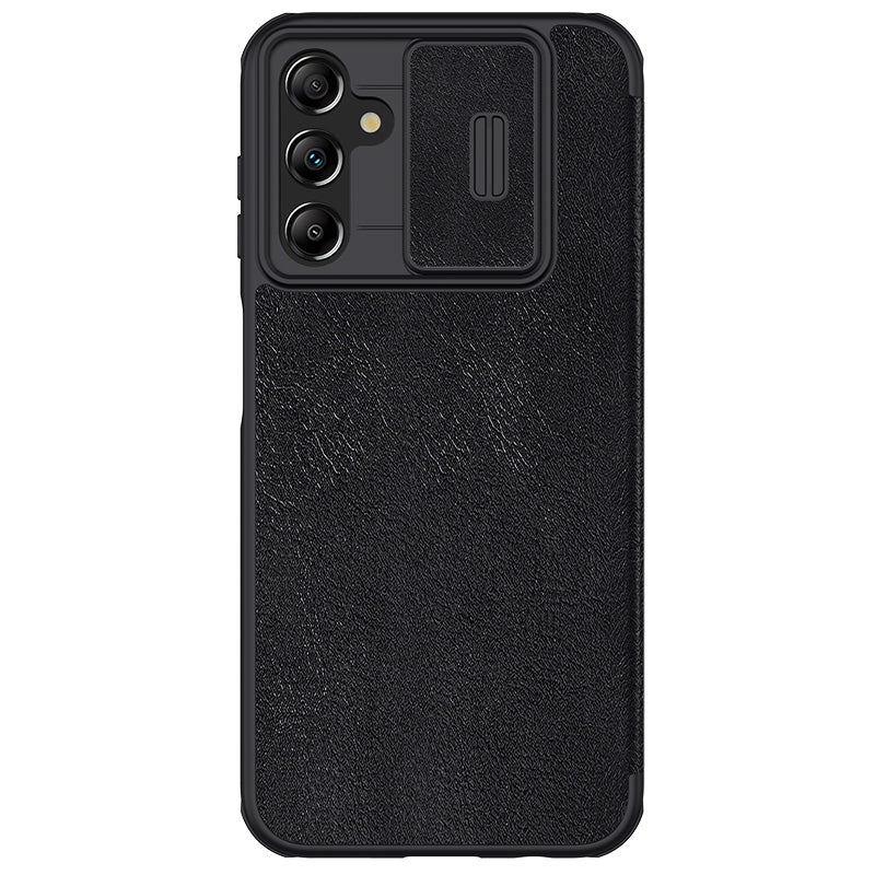 NILLKIN Qin Pro Series for Samsung Galaxy A24 4G PU Leather Card Slot Phone Case with Slide Camera Cover NILLKIN Qin Pro Series for Samsung Galaxy A24 4G PU Leather Card Slot Phone Case with Slide Camera Cover